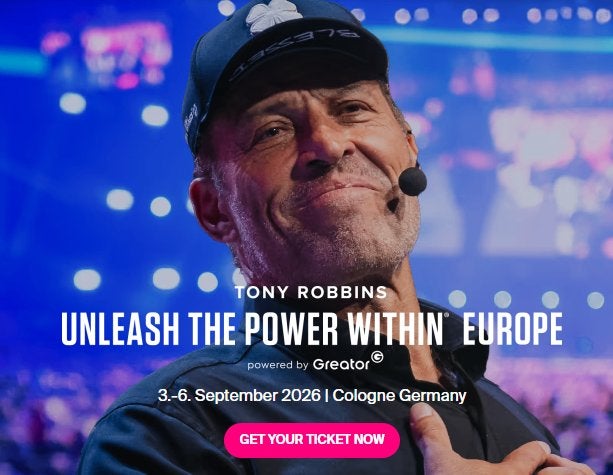 Unleash the Power Within LIVE-Tony Robbins- Keulen UPW, Tickets en Kaartjes, Evenementen en Festivals, Eén persoon, Meerdaags