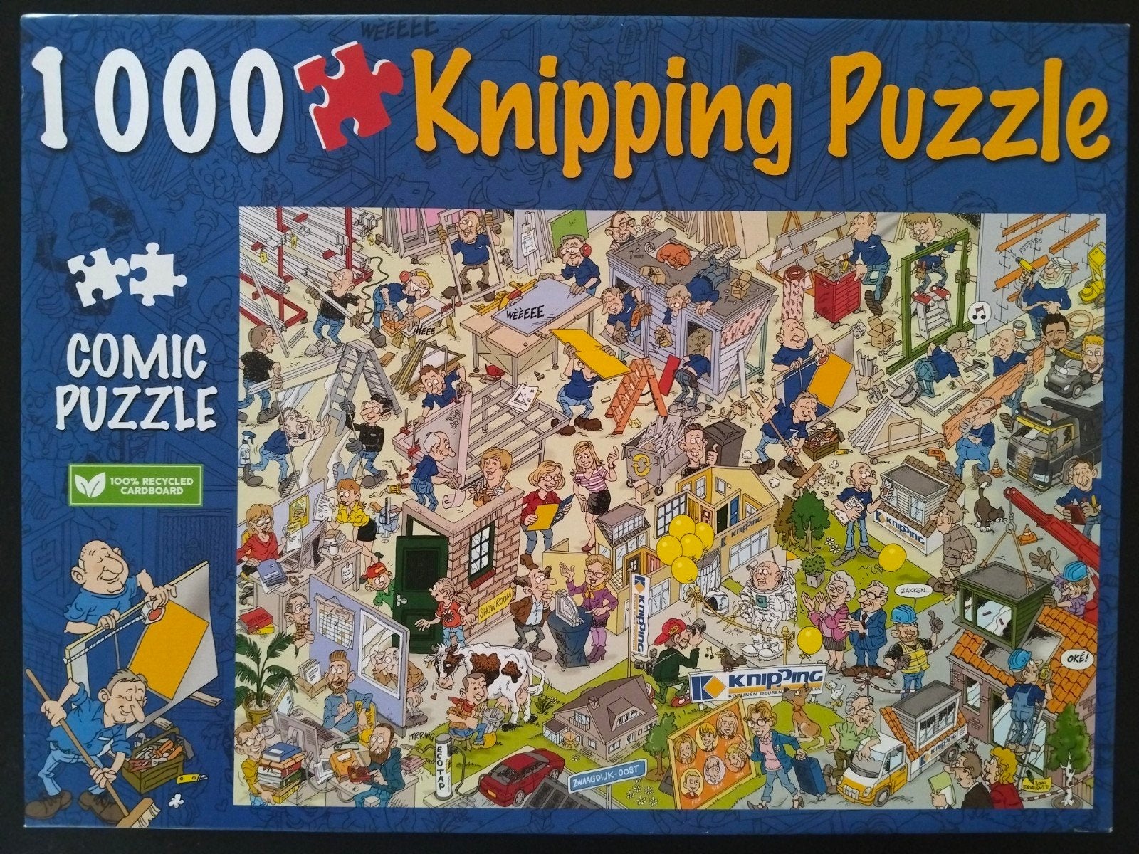 Knipping comic puzzel 1000 st te koop, Ophalen of Verzenden, 500 t/m 1500 stukjes, Zo goed als nieuw, Legpuzzel
