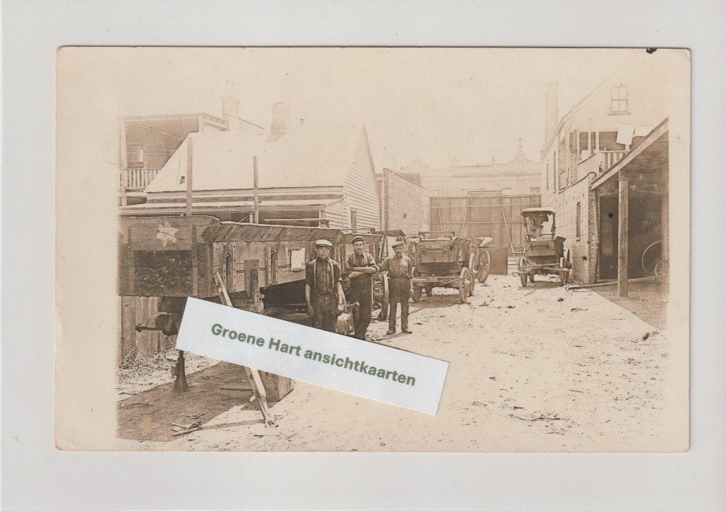 Winsum - Wagenmakerij ca. 1915 * Fotokaart, Ophalen of Verzenden, Voor 1920, Ongelopen, Groningen