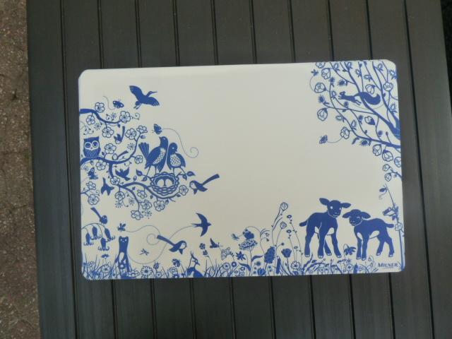 PlaceMats - 6 stuks voor € 2,50 (Milner), Huis en Inrichting, Ophalen of Verzenden, Zo goed als nieuw, Blauw, Placemat