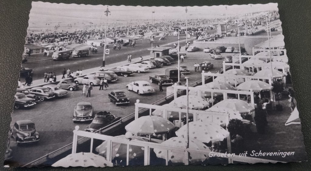 Scheveningen - Drukte bij, op en om het strand - KDh01, Verzenden, 1940 tot 1960, Ongelopen, Zuid-Holland
