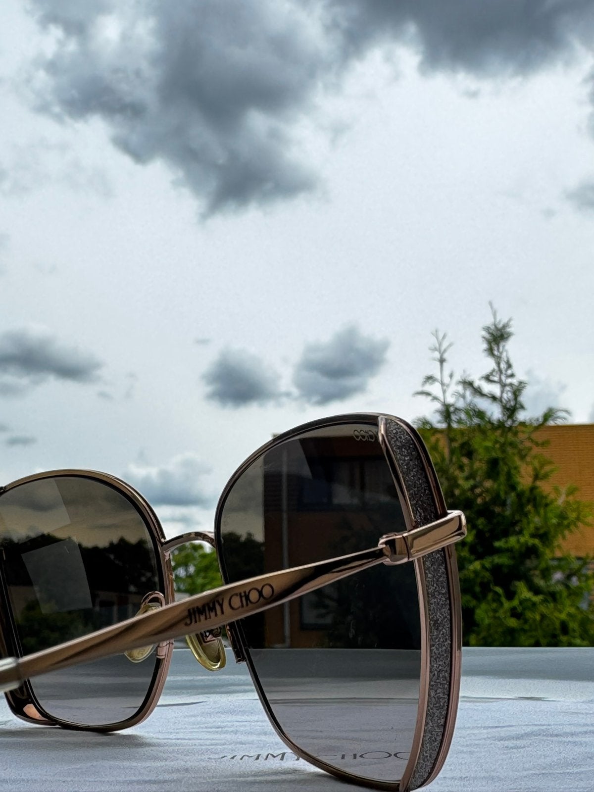 Jimmy Choo Sunglasses – Excellent Condition, Ophalen of Verzenden, Zo goed als nieuw, Roze, Overige merken