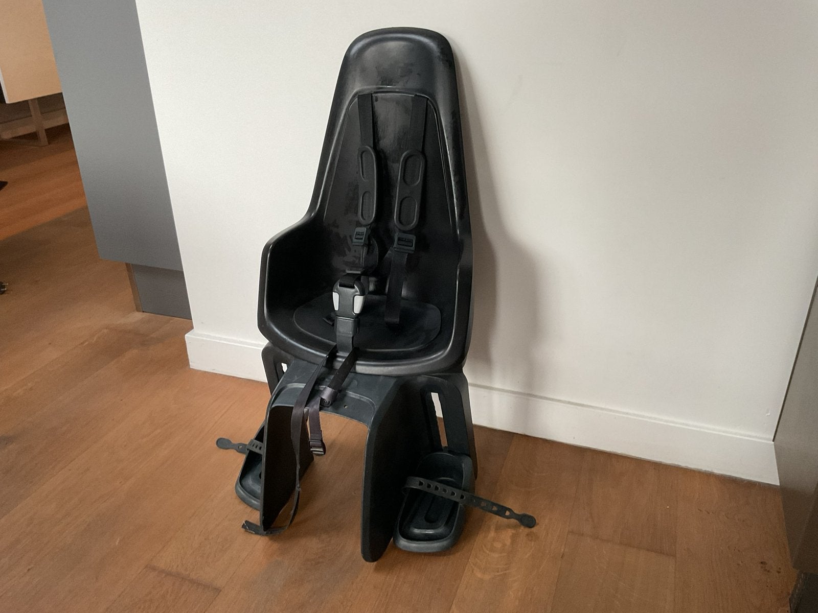 Bobike achterop fietsstoeltje met 2 adapters, Ophalen, Achterzitje, 0 t/m 18 kg, Gebruikt