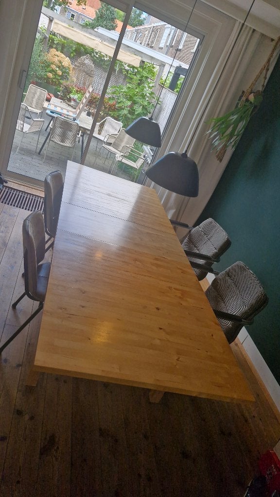 Eettafel uitschuifbaar, Ophalen, Gebruikt, 200 cm of meer, 50 tot 100 cm