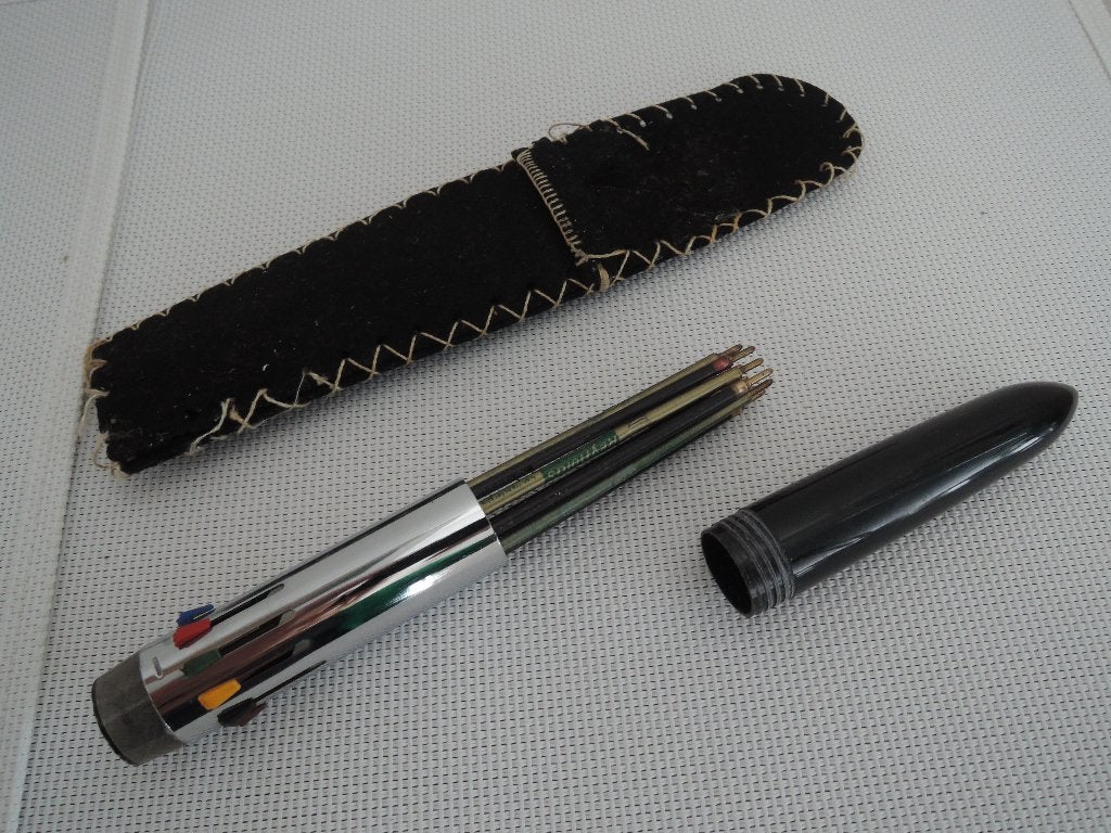 Vintage 10 kleuren ballpoint / pen, Diversen, Schrijfwaren, Ophalen of Verzenden, Zo goed als nieuw