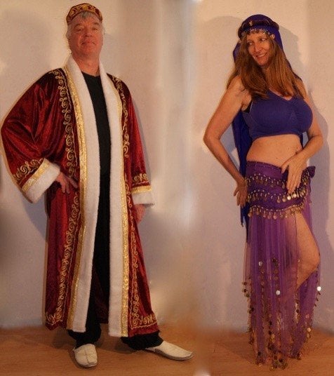 1001 nacht haremkleding buikdanskostuum dames heren meisjes, Ophalen of Verzenden, Nieuw, Bovenkleding