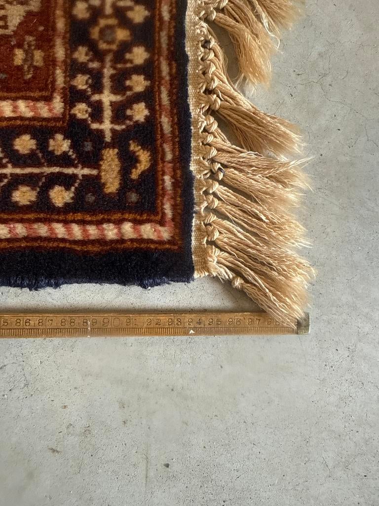 Tapijt met patroon, Ophalen, Gebruikt, 100 tot 150 cm, Blauw