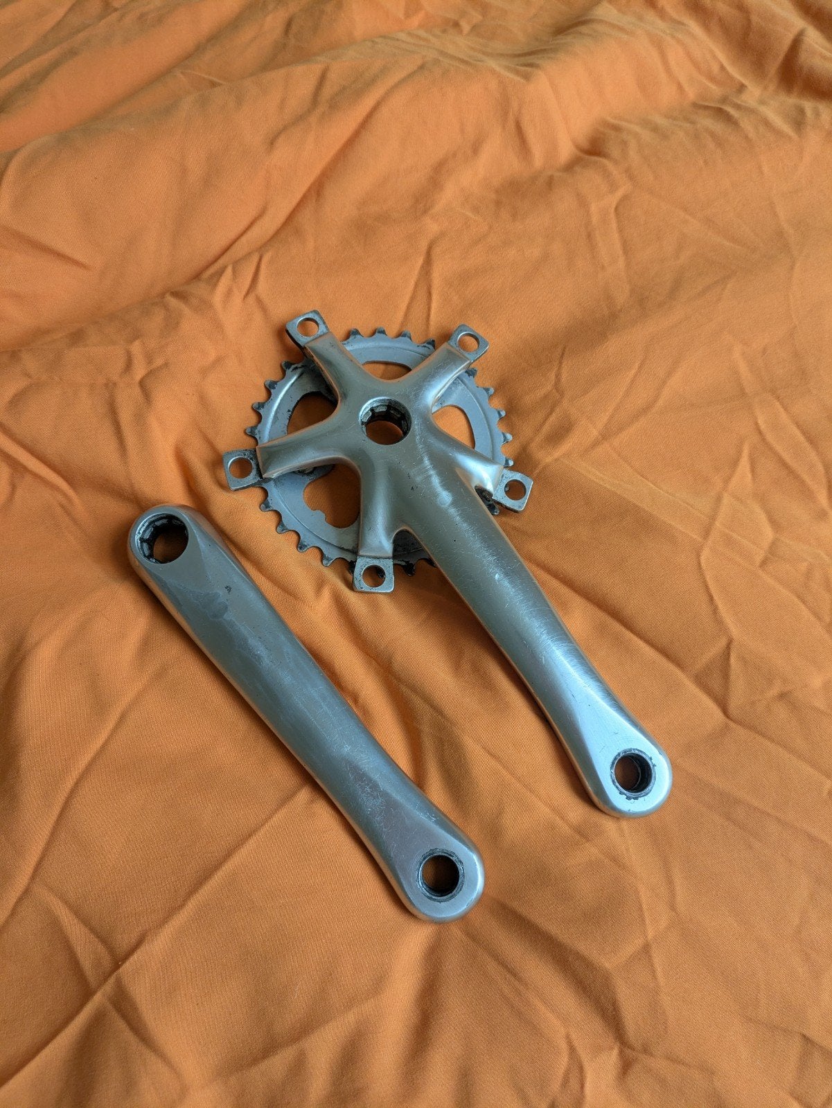 Shimano 105 / FC-5501/5504 Crankstel 175mm - Gebruikt, Fietsen en Brommers, Gebruikt, Aluminium, Shimano, Racefiets