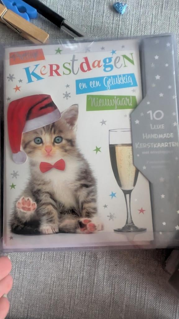 Kerstkaarten set, Ophalen