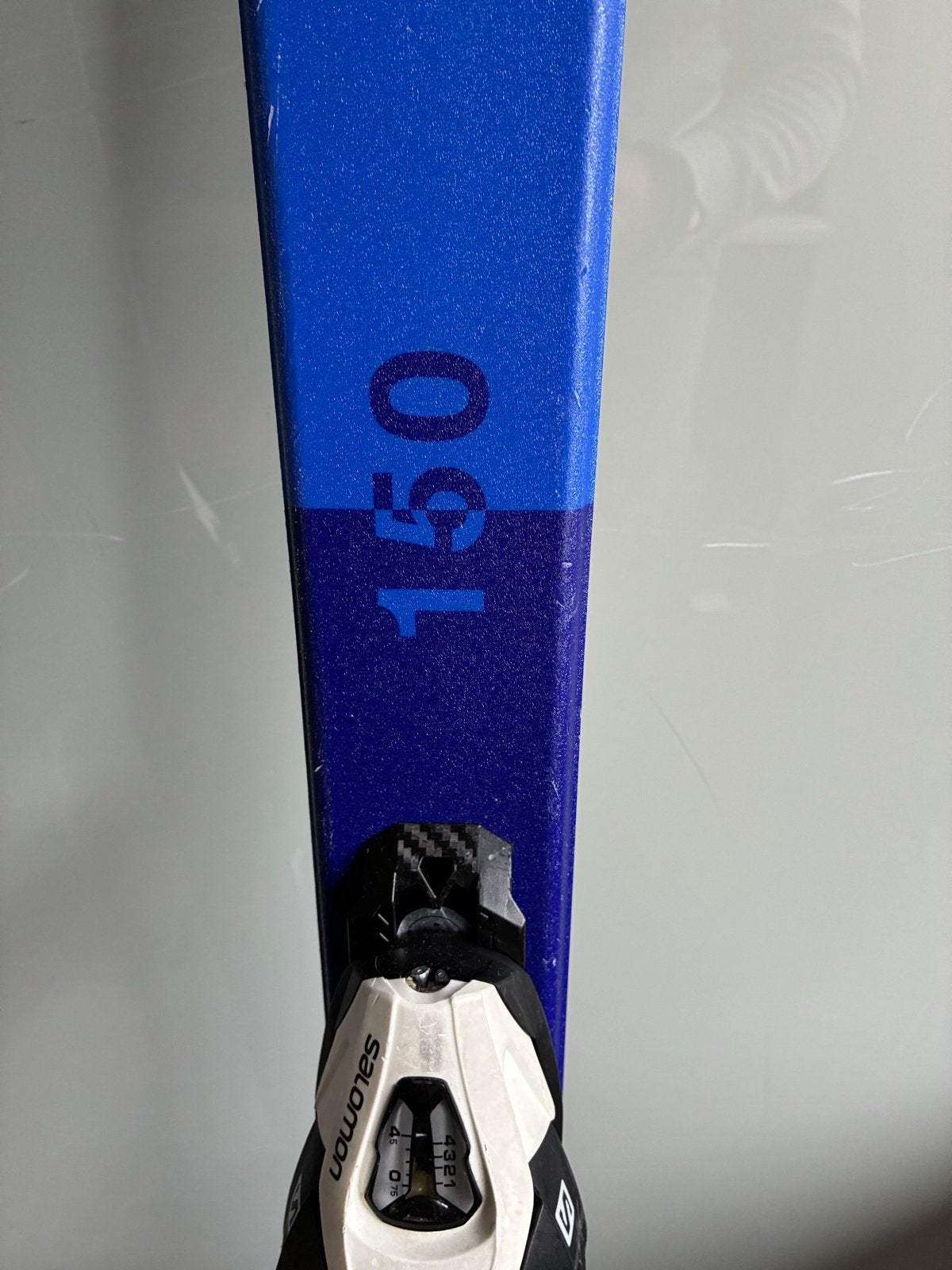 Salomon S/RACE JR ski's 150 cm met bindingen, Ophalen, 140 tot 160 cm, Gebruikt, Salomon