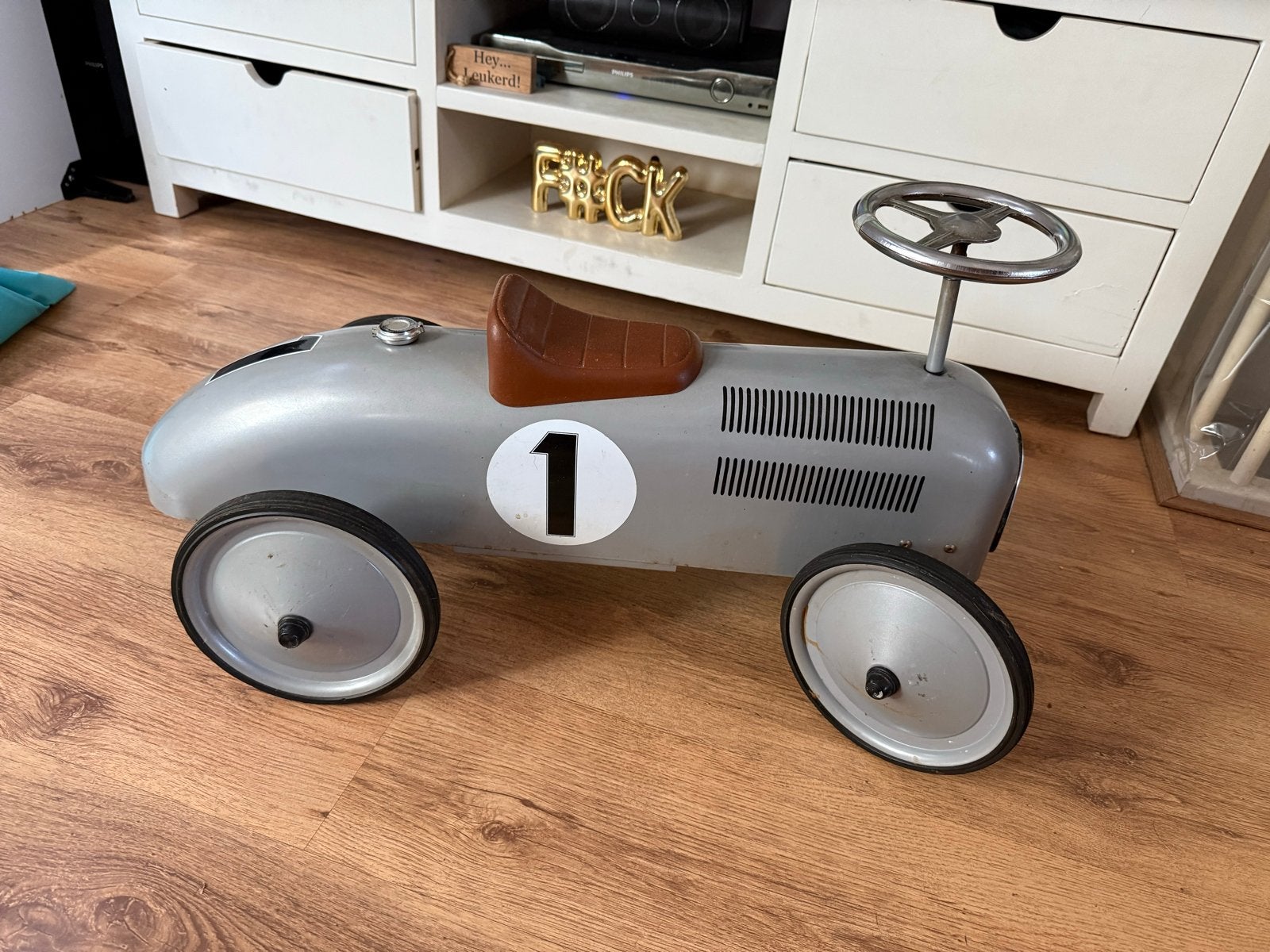 Retro Roller Loopauto - Vintage Formule 1 Stijl, Ophalen, Gebruikt, Loopvoertuig