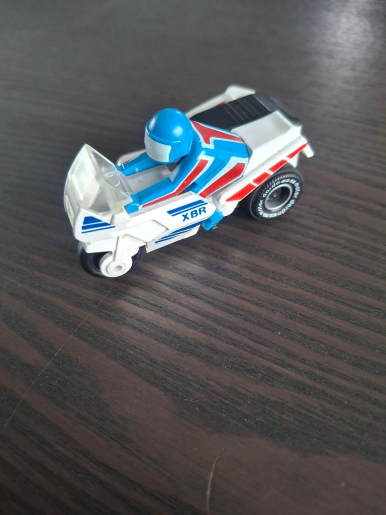 Vintage Darda speelgoedmotor met zijspan XBR, Ophalen of Verzenden, Gebruikt