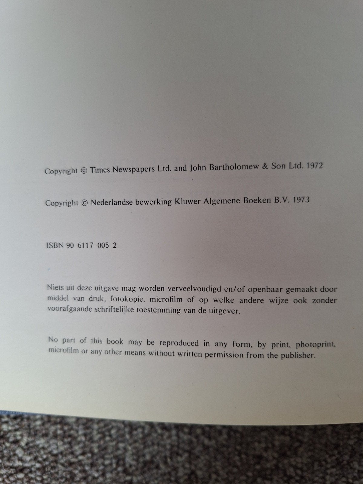 wereldatlas 1973, Ophalen, 10 inch