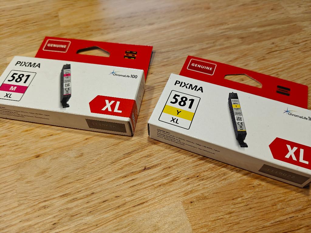 PIXMA 581 XL Yellow Y / Magenta MA, Ophalen of Verzenden, Nieuw, Cartridge, Canon