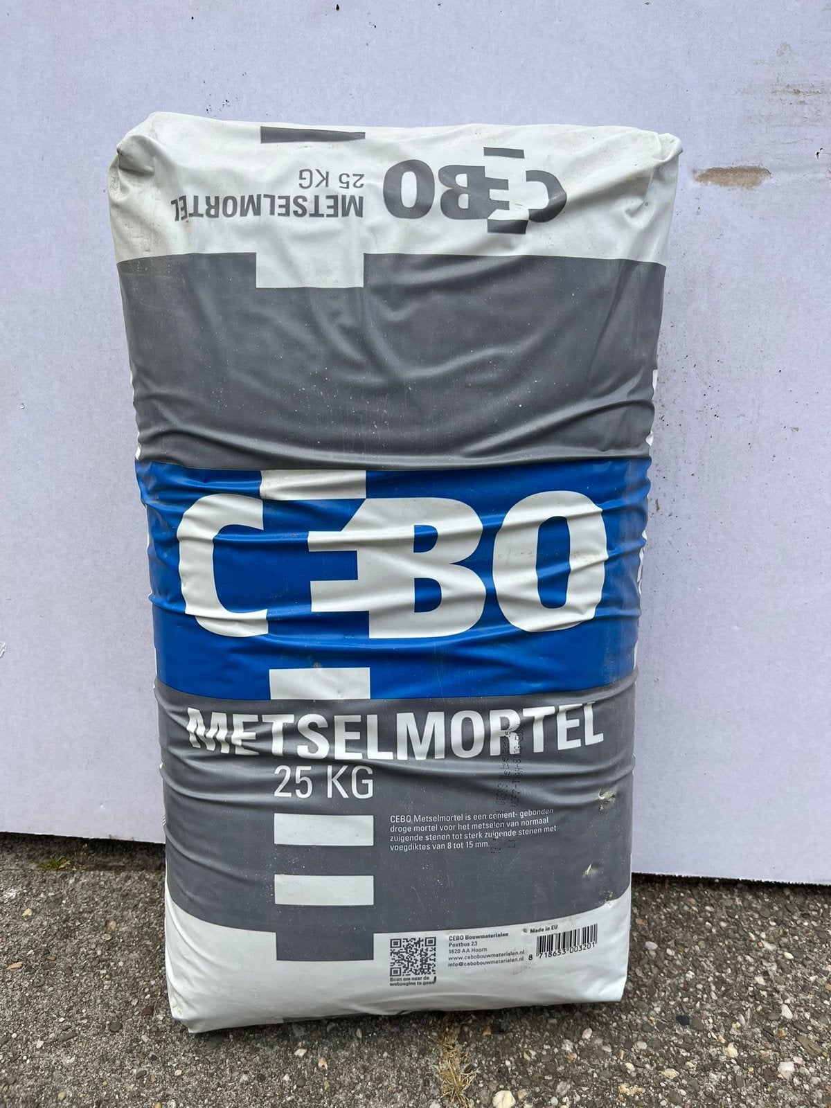 Cebo Metselmortel 25 kg - Restpartij na verbouwing, Ophalen of Verzenden, Nieuw, Overige typen