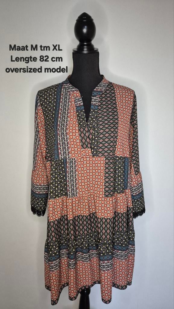 Jurk patchwork maat XL
Dolly model, wijd uitlopend model., Kleding | Dames, Ophalen of Verzenden, Zo goed als nieuw, Maat 46/48 (XL) of groter