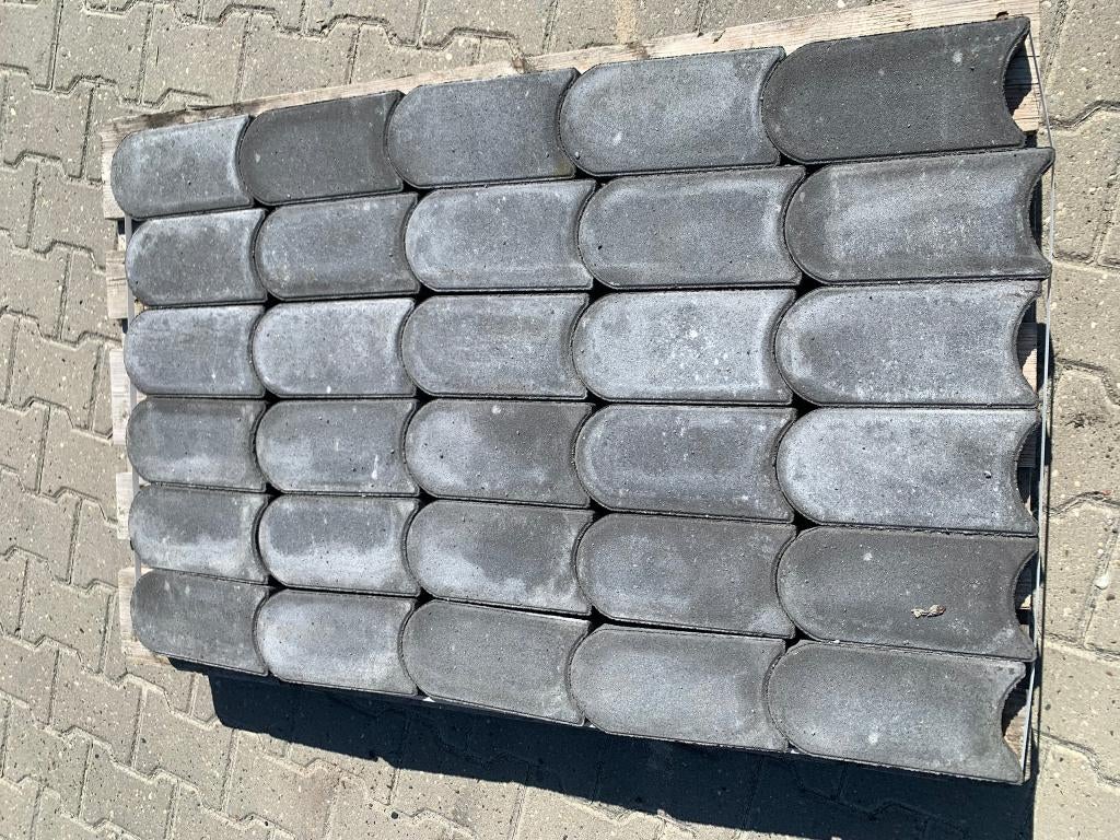Graskantsteen 22x12x4,5 cm Antraciet (Restpartij) - J&W 41, Ophalen, Nieuw, Minder dan 5 m², Nvt