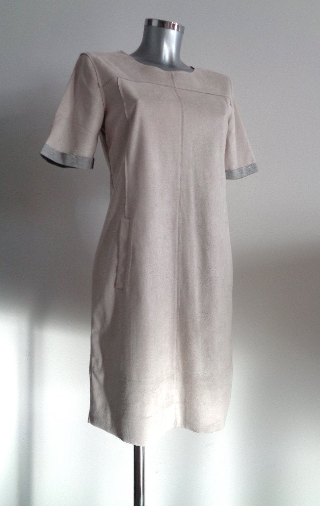 Monari suèdine jurk maat 38 Nieuw met kaartjes, Maat 38/40 (M), Overige kleuren, Monari, Nieuw