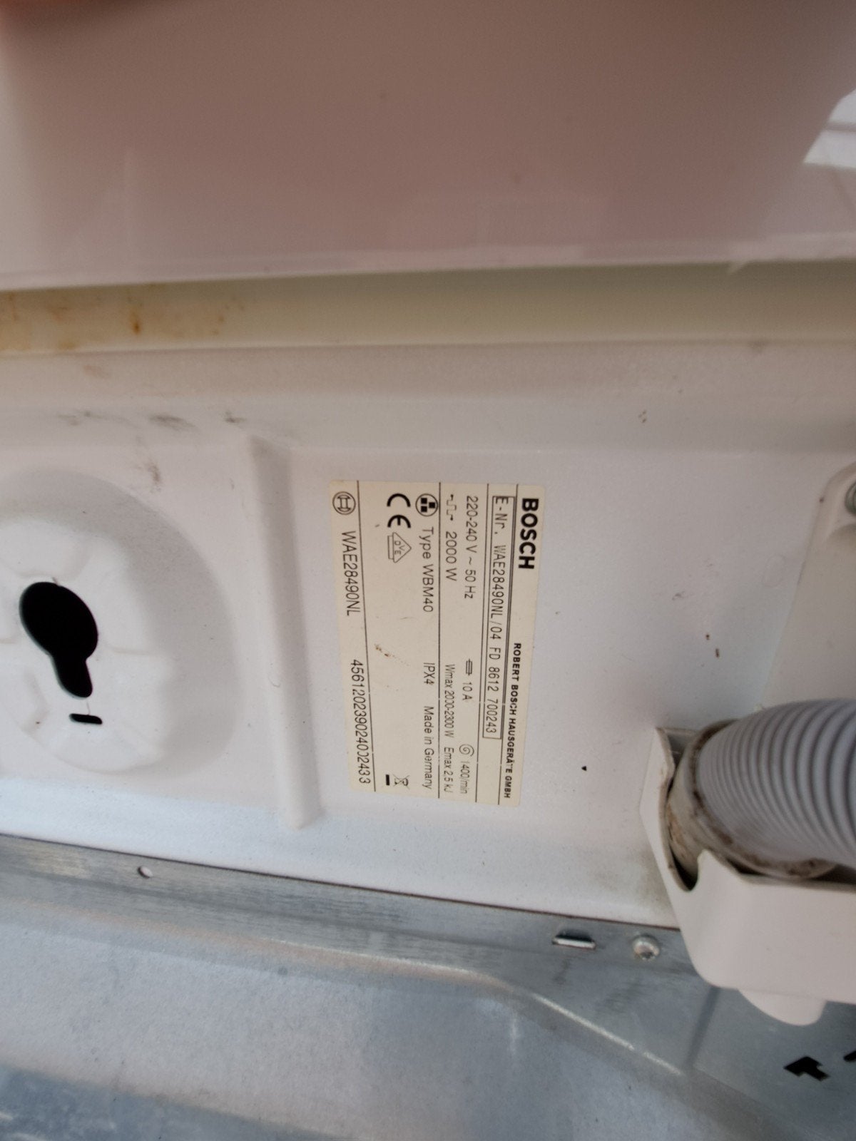 Foto 4 van wasmachine bosch met defect 2x