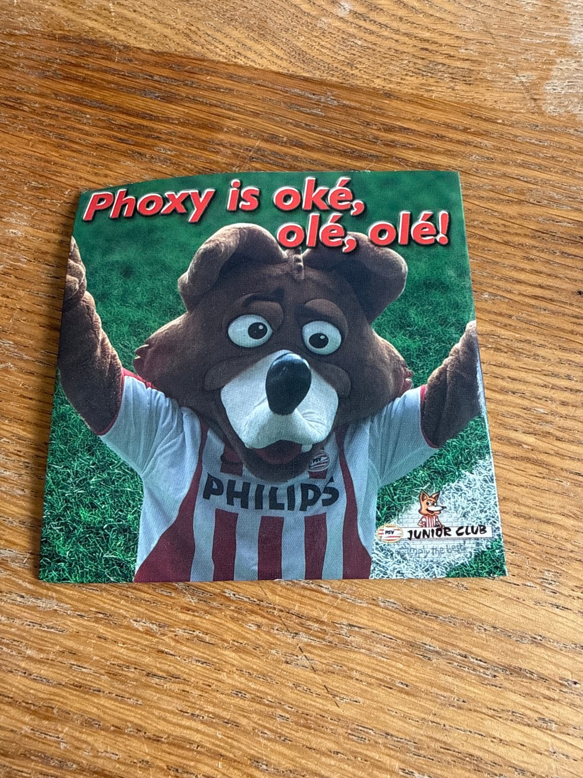PSV Junior Club CD: Phoxy is oké, olé, olé!, Ophalen of Verzenden, Inclusief boekje, Single, Muziek