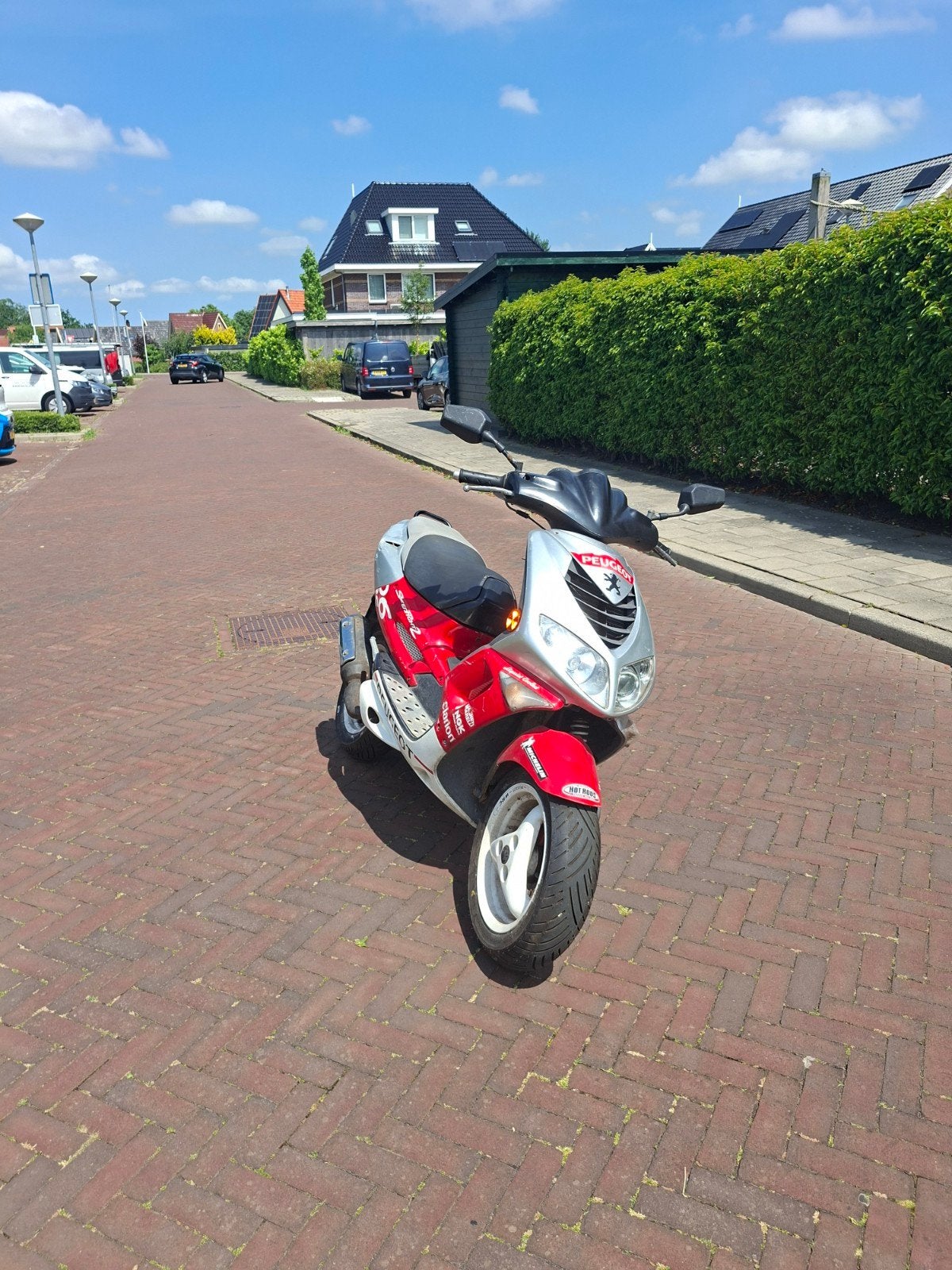 Peugeot speedfight 2 206 geel watergekoeld, Fietsen en Brommers, Scooters | Peugeot, Ophalen, Gebruikt, Maximaal 45 km/u, 49 cc
