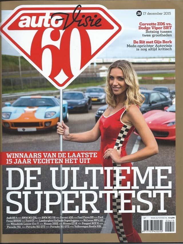 Autovisie 26 2015 : Mitsubishi EVO5 - Audi RS4 - Nissan GTR, Ophalen of Verzenden, Gelezen, Algemeen