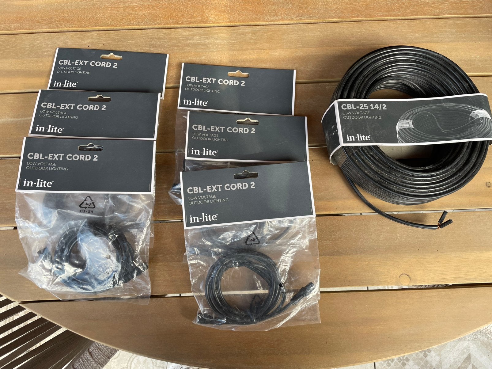 in-lite producten 4 verlengstukken 2m, Ophalen of Verzenden, Nieuw, Netvoeding, Minder dan 50 watt
