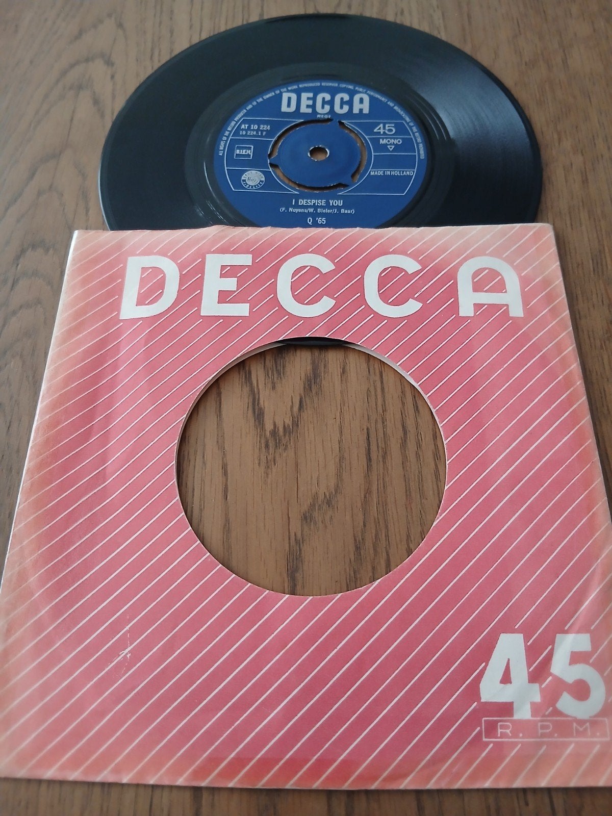 VINYL SINGLE    Q65    1966, Ophalen of Verzenden, Zo goed als nieuw, Overige formaten, Poprock
