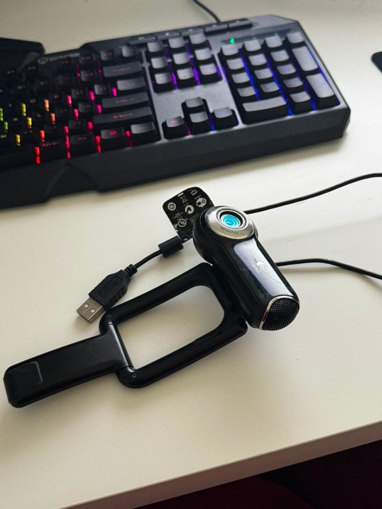 Logitech QuickCam Pro 9000, Computers en Software, Webcams, Gebruikt, Bedraad, MacOS, Windows, iOS, Microfoon, Ophalen