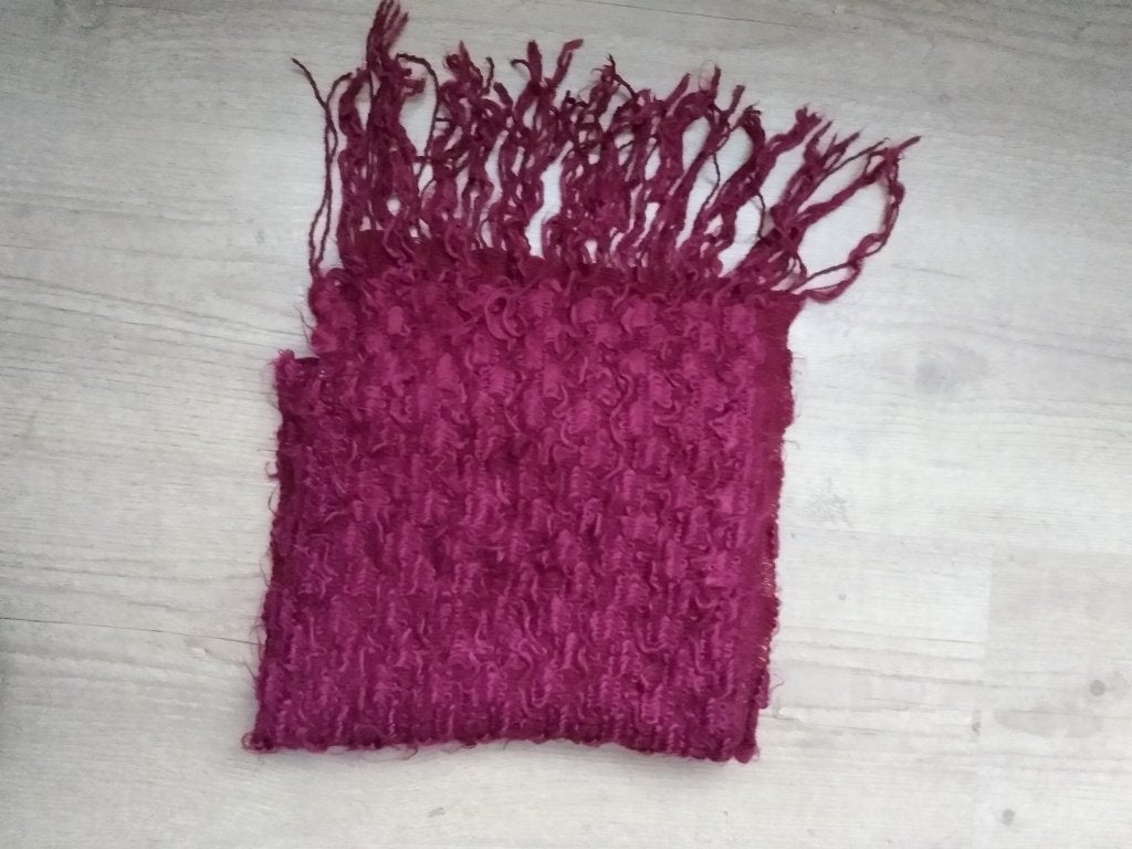 Sjaal paars 180 x 24 cm, Ophalen of Verzenden, Zo goed als nieuw, Maat 38/40 (M), Sjaal