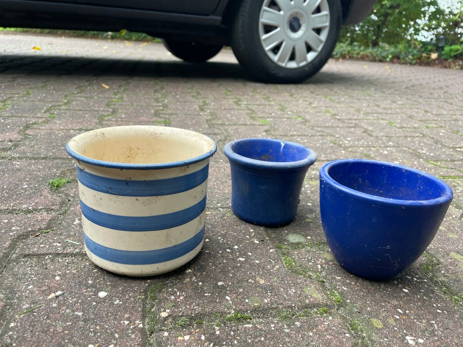 Gratis ophalen. Plantenpotjes, Tuin en Terras, Ophalen, Rond, Zo goed als nieuw, Aardewerk
