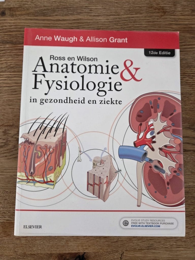 Ross en Wilson Anatomie & Fysiologie 12e Editie, Boeken, Ophalen of Verzenden, Zo goed als nieuw, MBO, Anne Waugh & Allison Grant