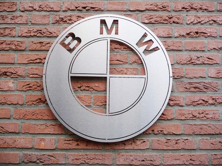Uniek BMW RVS logo 53cm, Ophalen of Verzenden, Nieuw, Auto's