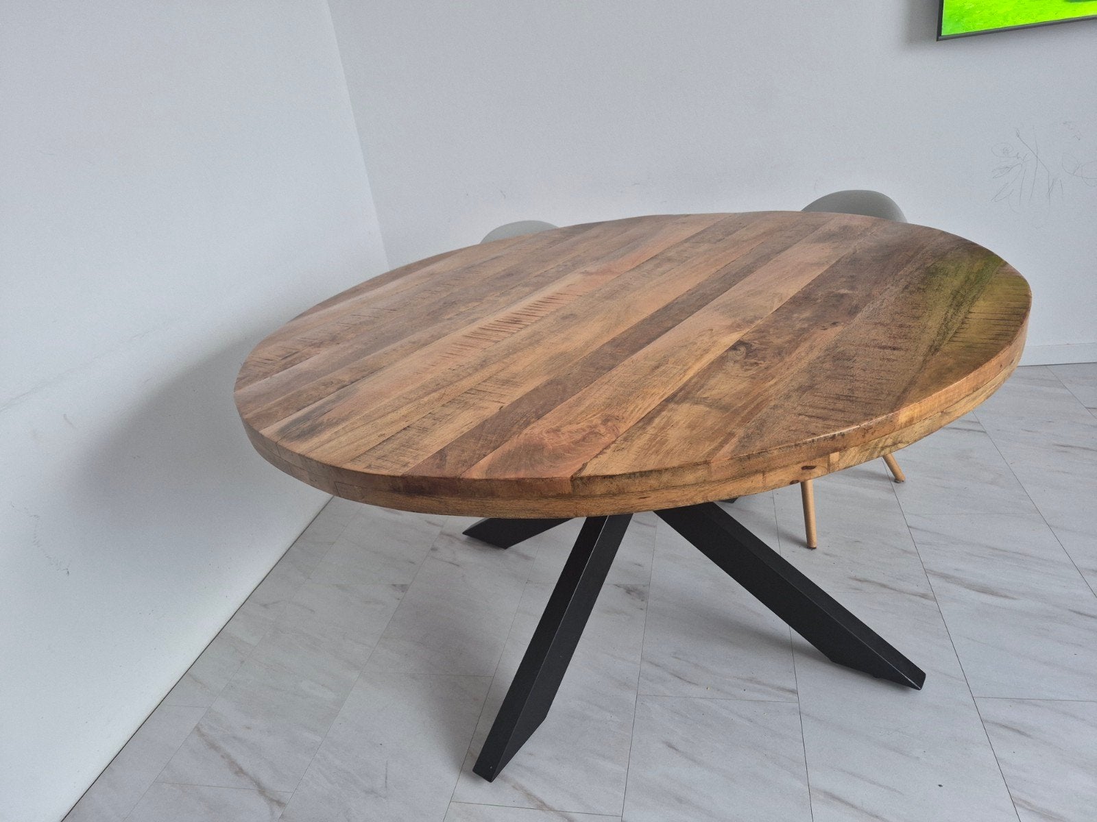 Eettafel met 6 stoelen, Huis en Inrichting, Tafels | Salontafels, Ophalen of Verzenden, Zo goed als nieuw, Rechthoekig, 50 tot 100 cm