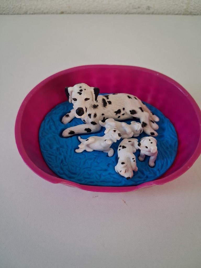 Puppy in my pocket dalmatiër met puppy's, Verzamelen, Ophalen of Verzenden, Zo goed als nieuw, Hond of Kat, Beeldje of Figuurtje