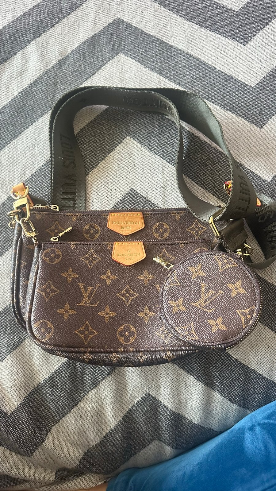 Louis Vuitton Multi Pochette Accessoires, Ophalen of Verzenden, Zo goed als nieuw, Bruin, Schoudertasje