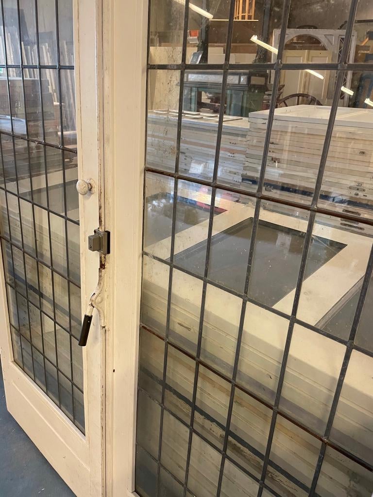Set glas in lood schuif / en-suite deuren 209x167cm., Ophalen