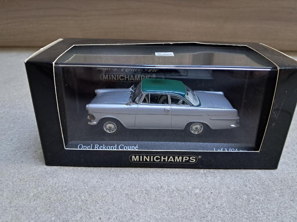 Miniatuur Opel Rekord P2 Coupé 1:43, Ophalen of Verzenden, Zo goed als nieuw, Auto, MiniChamps