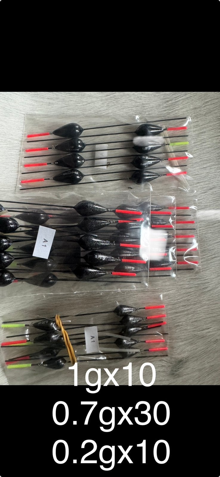 Dobbers 1€ per. Volle doosjes te kopen van 10st, Ophalen of Verzenden, Nieuw, Dobber of Lood