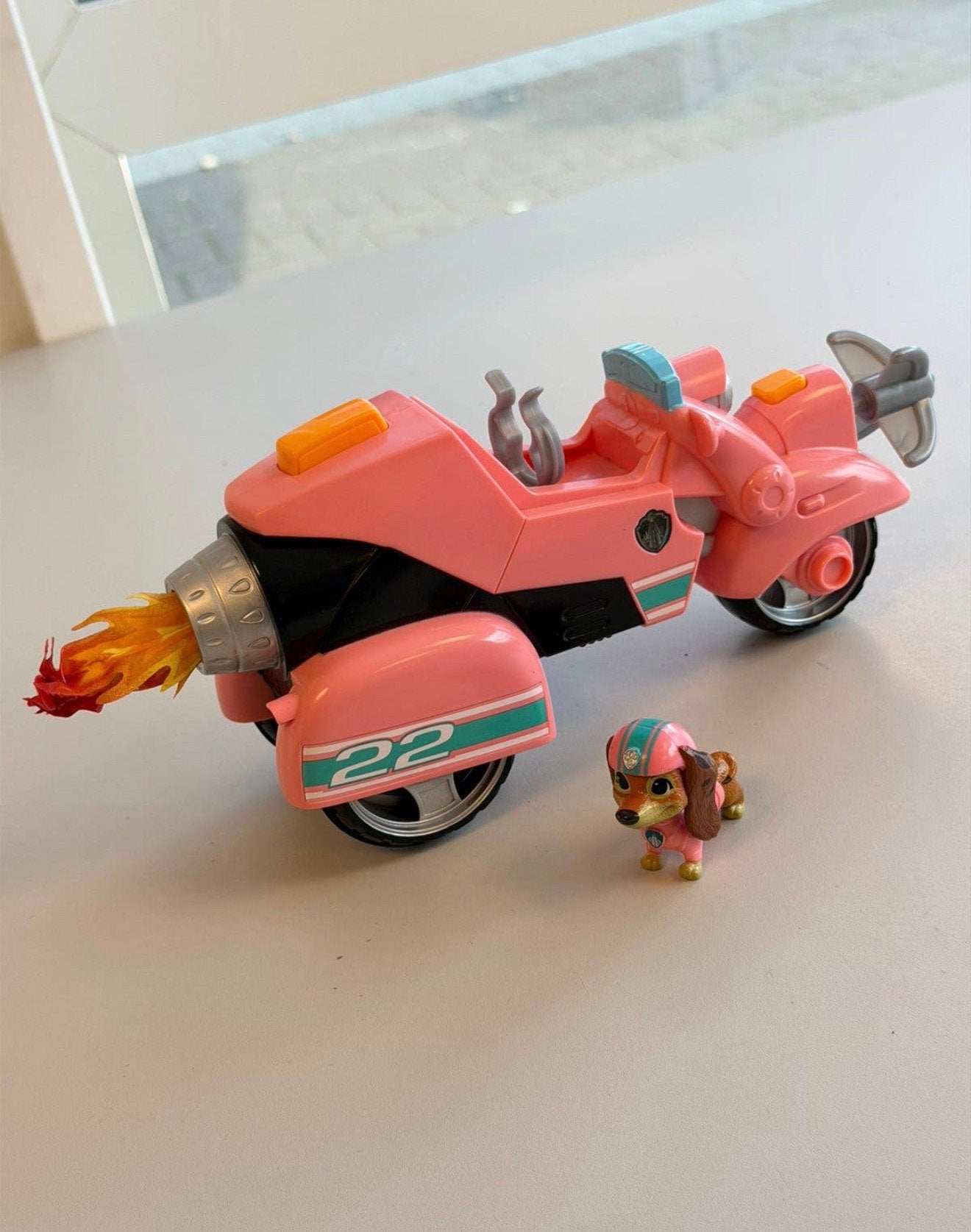 Paw Patrol Liberty roze actie Scooter Motor + hond Figuur, P, P, P, Ophalen of Verzenden