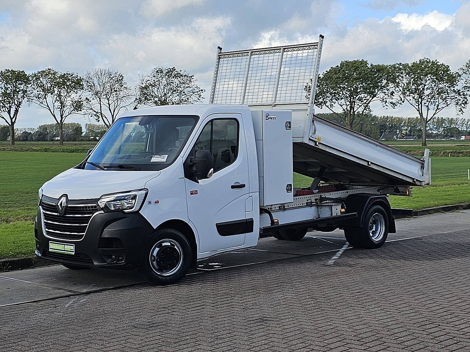 RENAULT MASTER 2.3 Kipper Dubbellucht Airco Euro6 3.5T-Trekh, Auto's, 145 pk, Gebruikt, Euro 6, 2989 kg