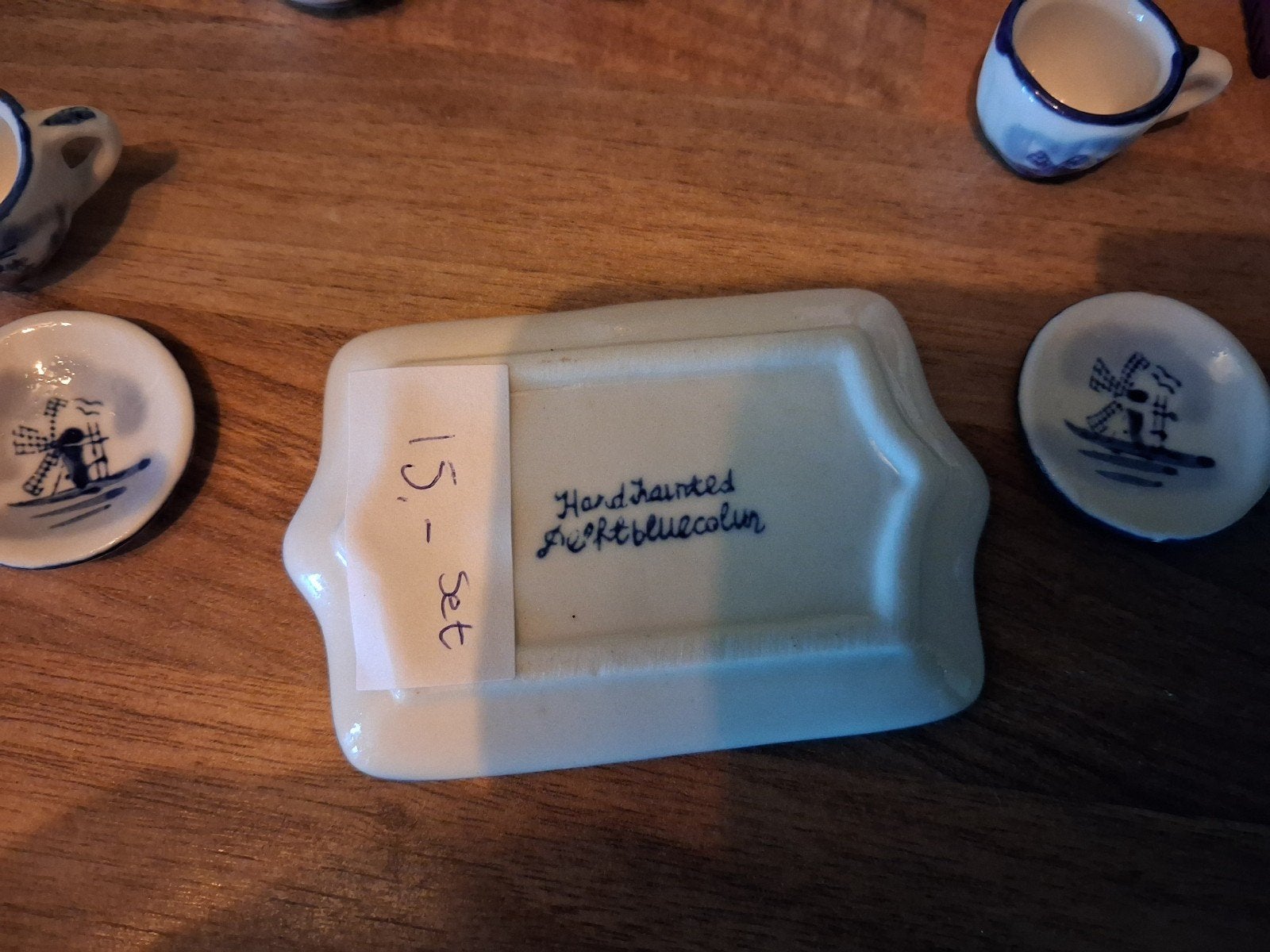 Delfts Blauw Miniatuur Serviesje - Handgeschilderd, Ophalen of Verzenden