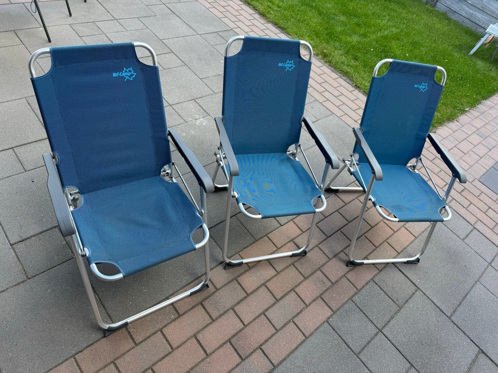 3 Bo-Camp campingstoelen - inklapbaar, Ophalen of Verzenden, Gebruikt, Campingstoel