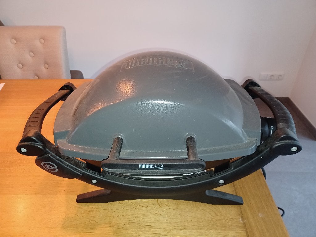 Weber BBQ Q140, Tuin en Terras, Elektrische barbecues, Ophalen, Zo goed als nieuw, Weber