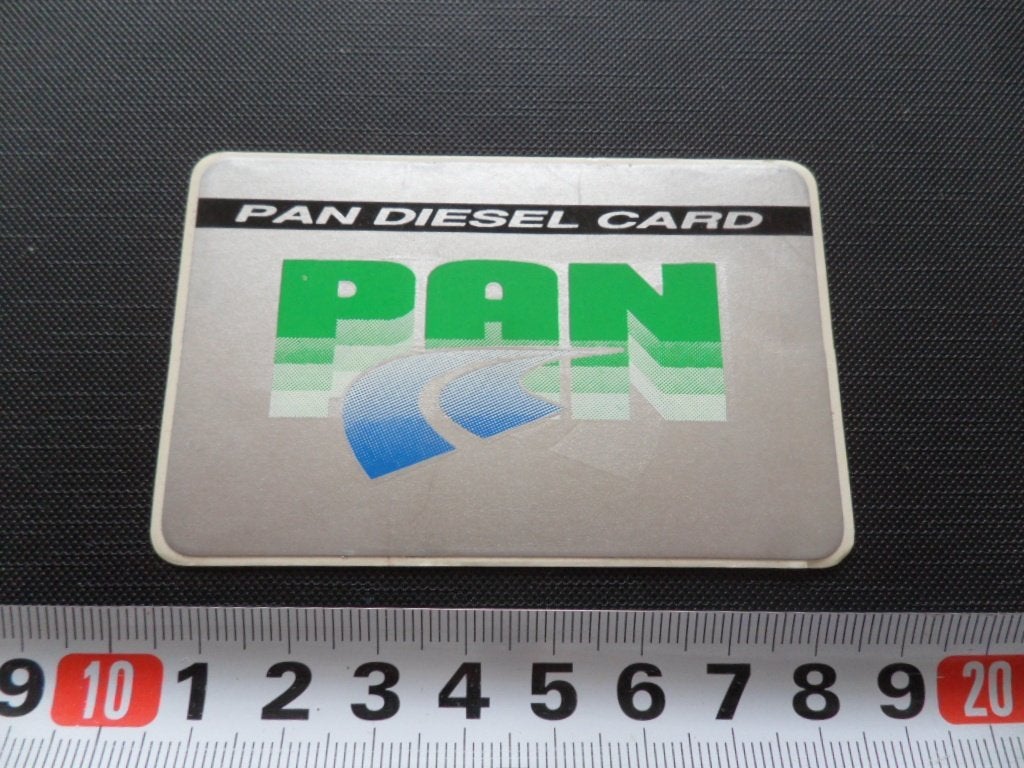 sticker 228 PAN DIESEL CARD *, Ophalen of Verzenden, Zo goed als nieuw