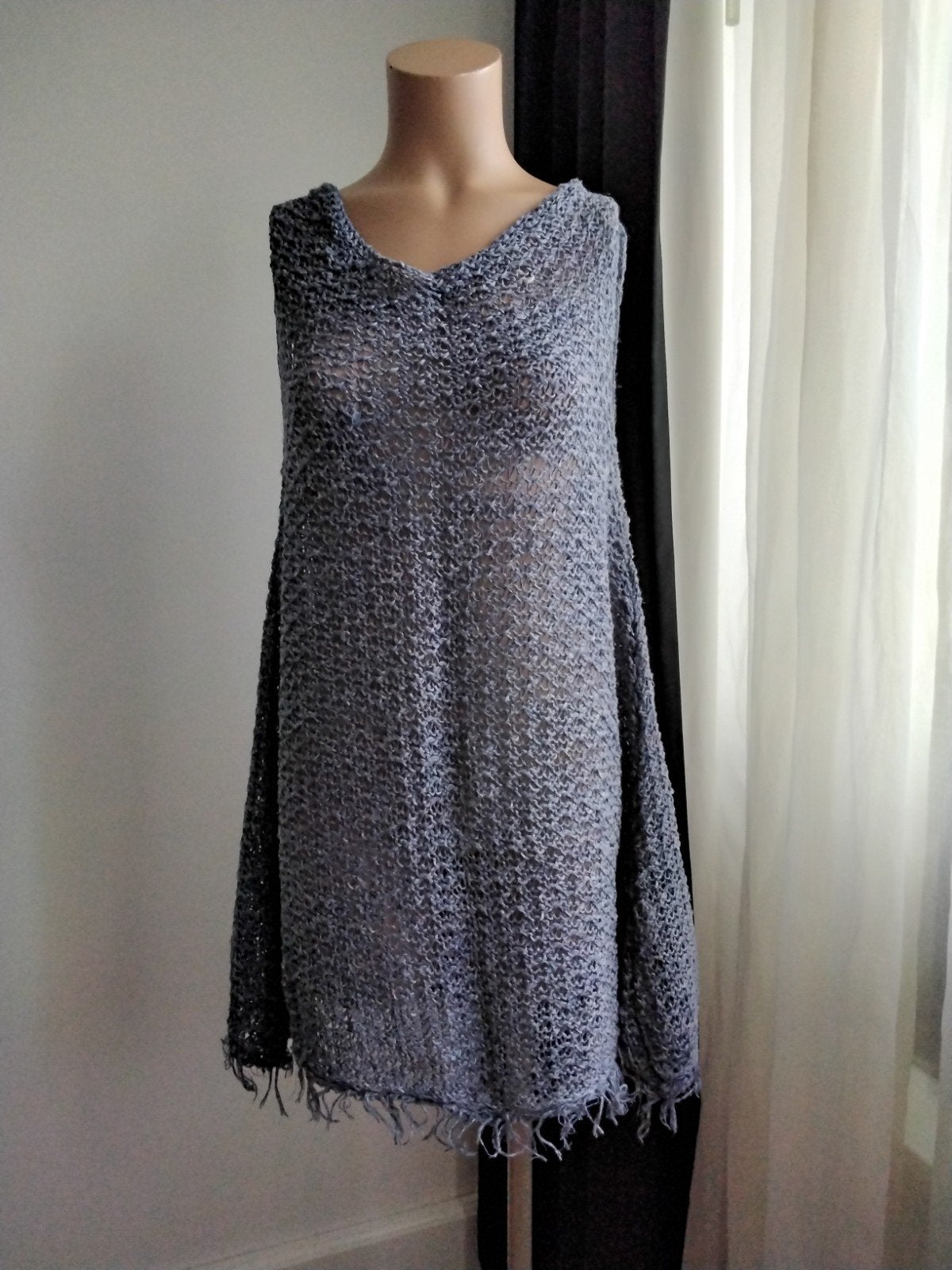 Sarah Pacini gebreide tuniek/jurk - One Size, Maat 38/40 (M), Sarah Pacini, Ophalen of Verzenden, Zo goed als nieuw