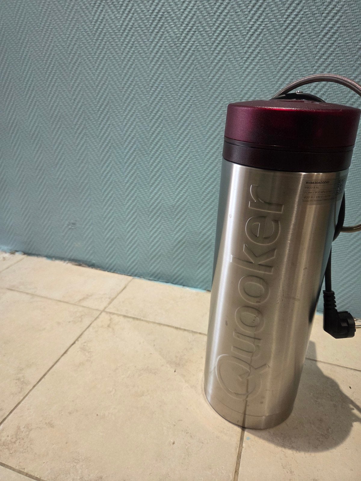 Quooker PRO3 N.L. boiler - 3 liter, 1600W, Ophalen, Nieuw