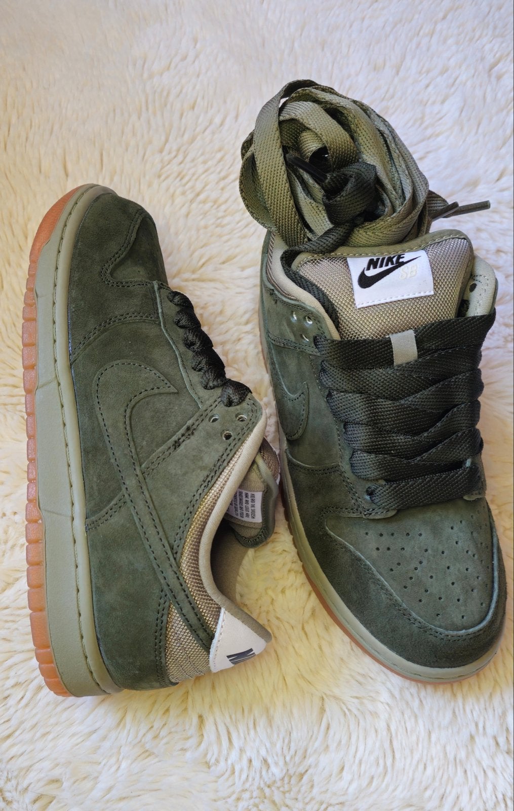 Nike SB Dunk Low Pro B Sequoia/Light Army - Maat 38.5, Ophalen of Verzenden, Nieuw, Overige kleuren, Sneakers of Gympen