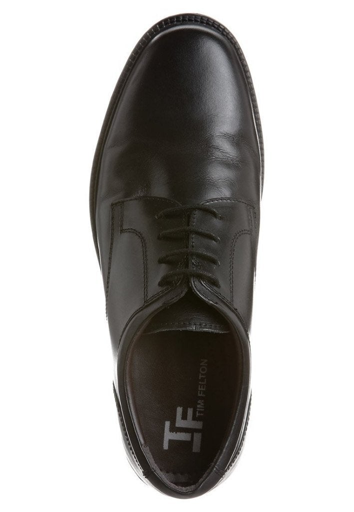 Tim Felton Leren Veterschoenen Zwart Maat 42, Ophalen, Zwart