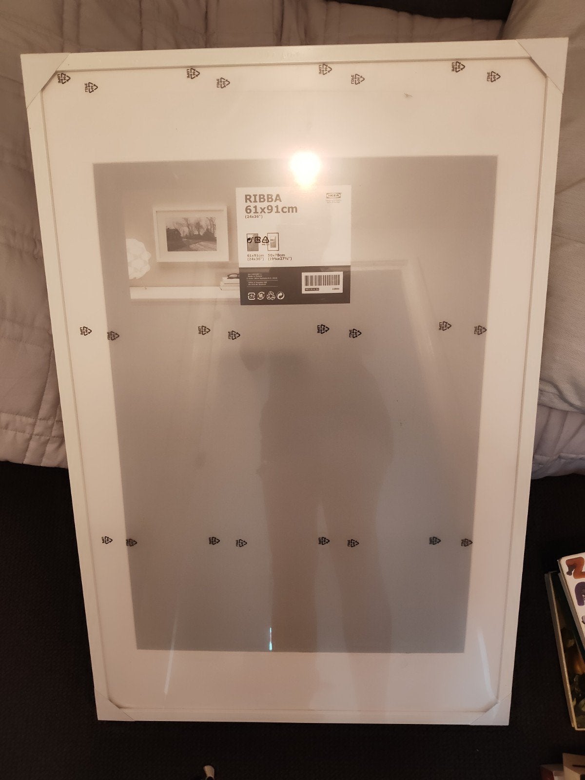 Nieuwe witte fotolijst Ikea RIBBA 61x91 cm, Ophalen of Verzenden, Nieuw, Wit